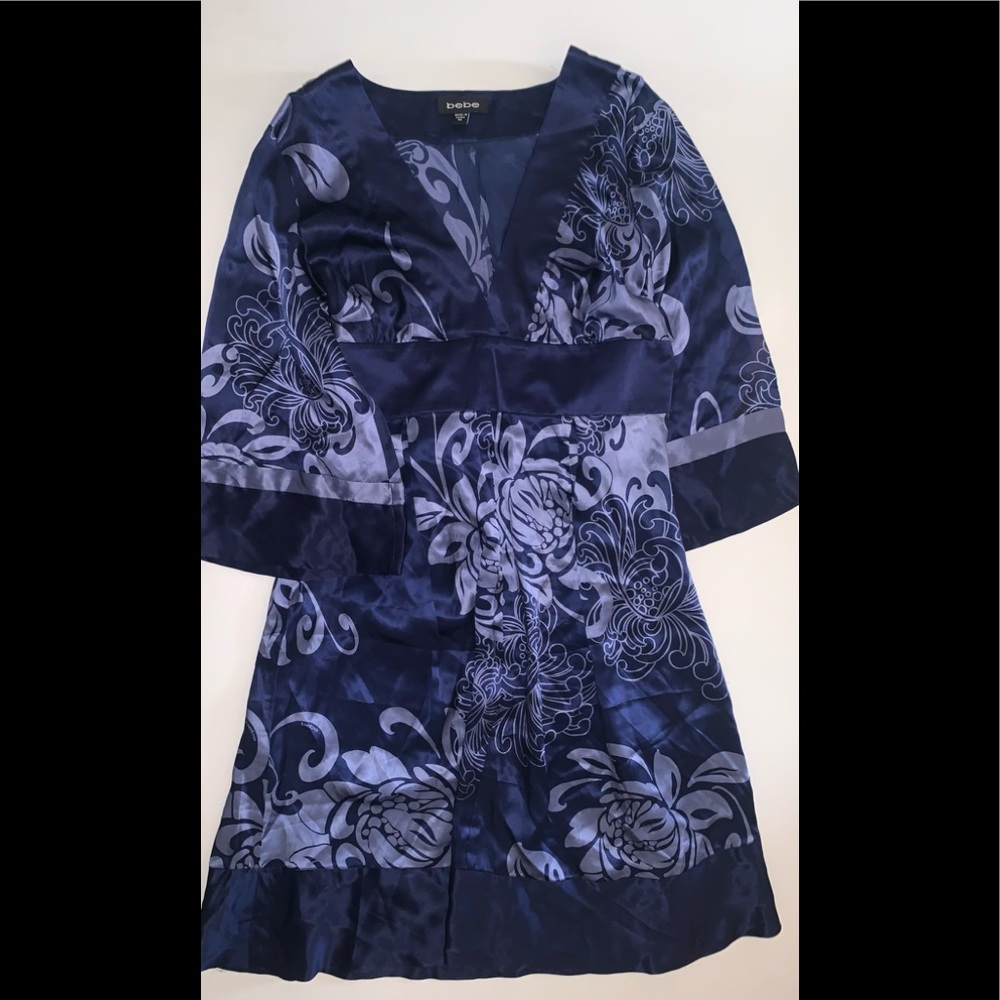 Bebe Kimono Silk Dress